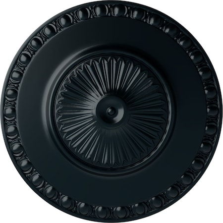 Ekena Millwork Lyon Ceiling Medallion (Fits Canopies up to 3 5/8"), Hand-Painted Night Shade, 23 1/2"OD x 3 1/4"P CM23LYNSF